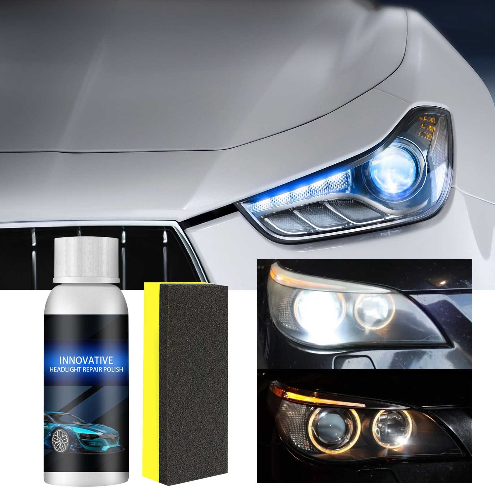 Exclusive Online Deal, Car Headlight Repair Fluid, 50ml Crystal Plating Refurbishment Agent, Long-lasting Car Lamp Coating and Repair Tool, 2pcs/3pcs/4pcs/5pcs Set for Headlight Maintenance